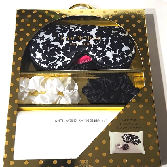 NEW! Isaac Mizrahi Anti-Aging Satin Sleep Set - Picture 8 of 8